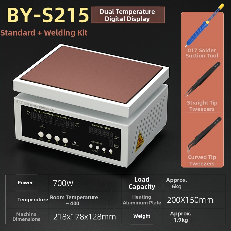 Stație de sudură cu temperatură constantă BYS110, afișaj digital și temporizator pentru PCB, 220V, greutate netă 1