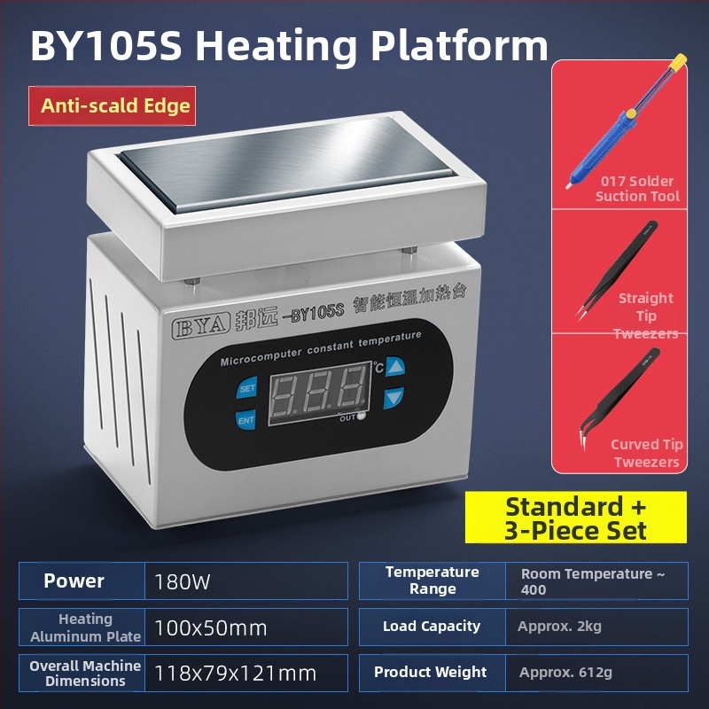 Stație de sudură cu temperatură constantă BYS110, afișaj digital și temporizator pentru PCB, 220V, greutate netă 1