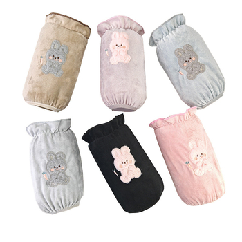 Korejski stil kratkih rukava zaštitnik za rukave, karikatura uzorak, protiv prljavštine, poliestersko-pamučni materijal