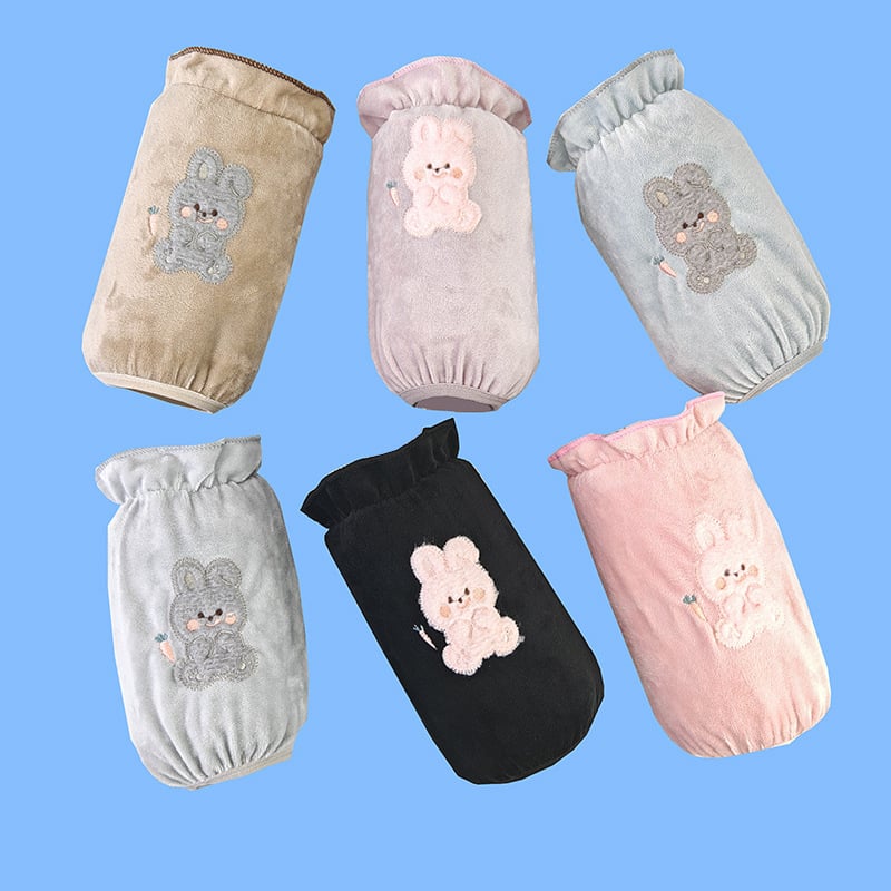 Korejski stil kratkih rukava zaštitnik za rukave, karikatura uzorak, protiv prljavštine, poliestersko-pamučni materijal