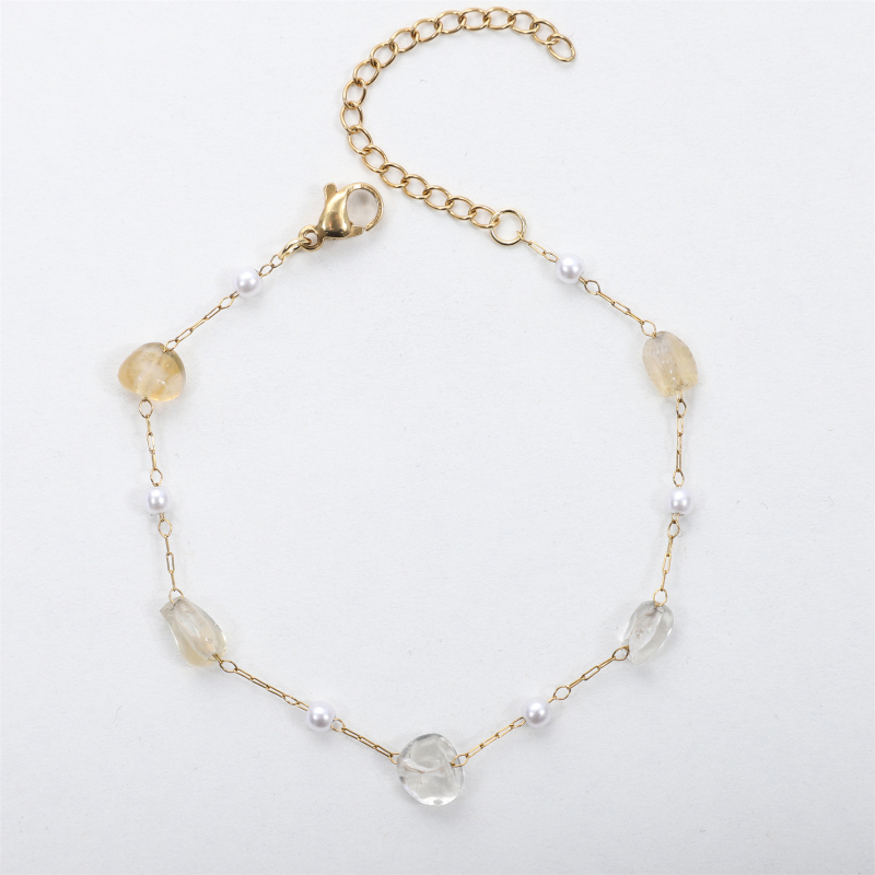 Narukvica od tirkiznog kamena, elektroplatiranje, unisex, gradski stil