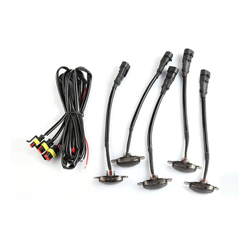 LED dienos šviesos automobilių grotelėms - universalus suderinamumas su SUV/visureigiais/pikapais, 12V, 3W, ABS + LED