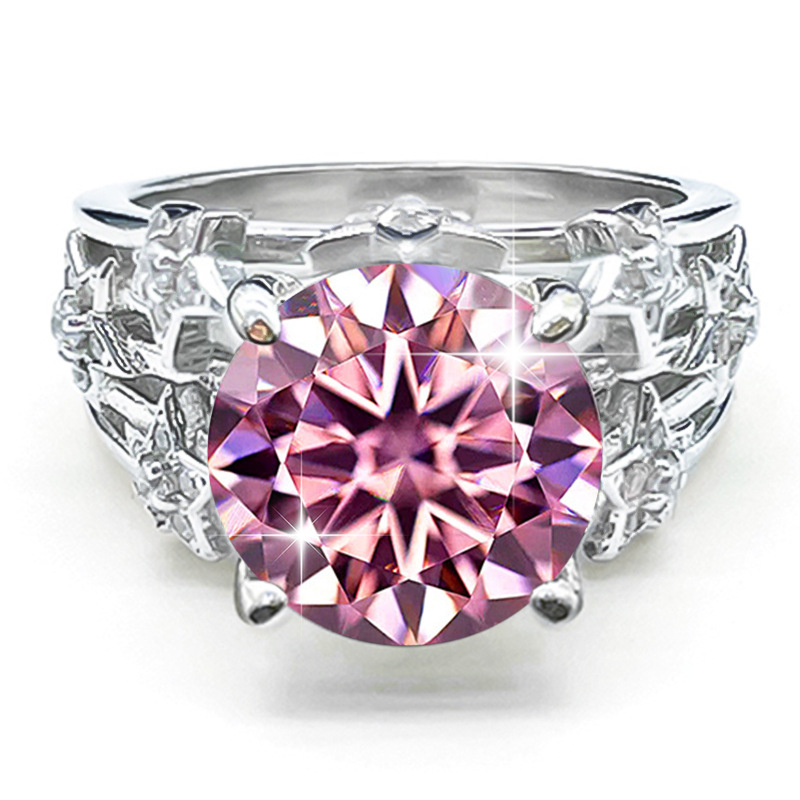 925 sudraba gredzens, ģeometrisks stils, dimanta apstrāde, sievietēm