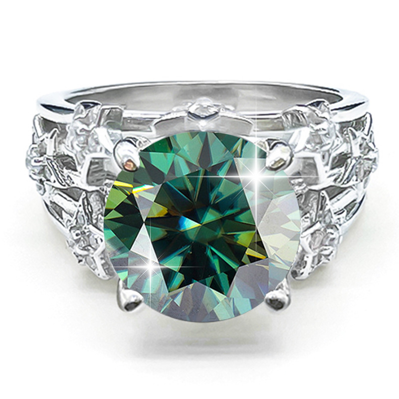 925 sudraba gredzens, ģeometrisks stils, dimanta apstrāde, sievietēm