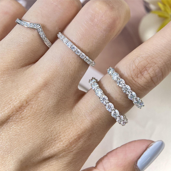 Geometriski sudraba 925 pāru gredzeni, elektroplēvešana, Lotusfun, sievietēm, minimalistiskais stils