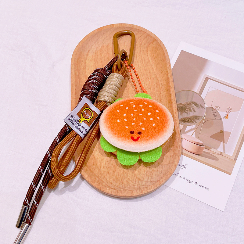 Pliušinis raktų pakabukas – animacinio dizaino duona su šarminiu vandeniu, skirtas mokyklos kuprinei, dovana draugams ir klasių draugams