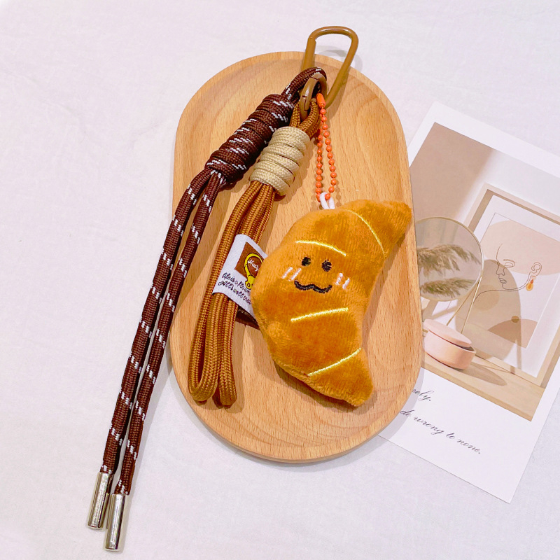 Pliušinis raktų pakabukas – animacinio dizaino duona su šarminiu vandeniu, skirtas mokyklos kuprinei, dovana draugams ir klasių draugams