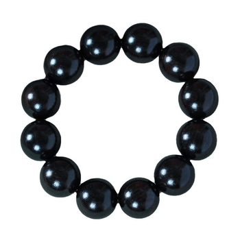 Kézzel készített ebonifa gyöngy karkötő, kínai stílus, polírozott felülettel, ideális ajándék időseknek és barátoknak