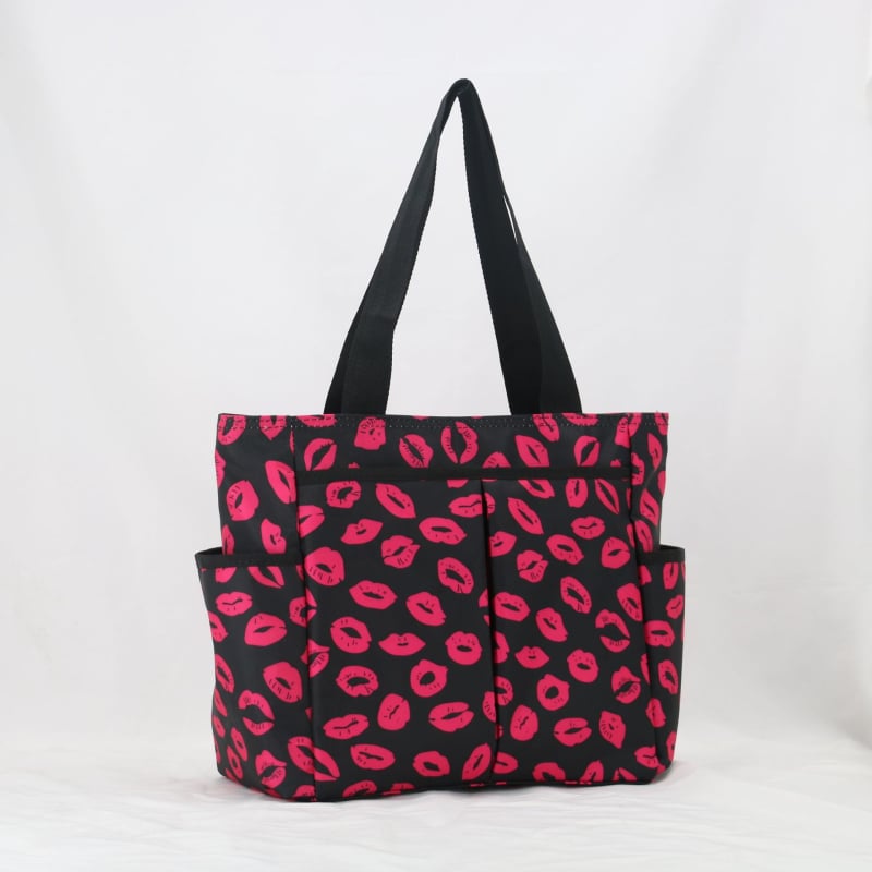 Plecu soma, daudzfunkcionāla un ūdensizturīga, ziedu raksts, poliester materiāls