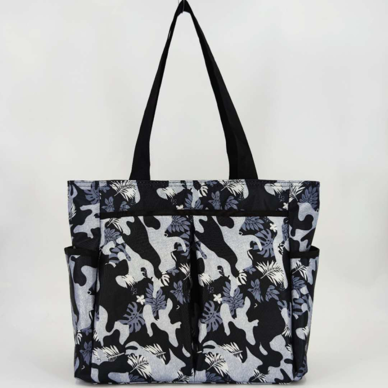 Plecu soma, daudzfunkcionāla un ūdensizturīga, ziedu raksts, poliester materiāls