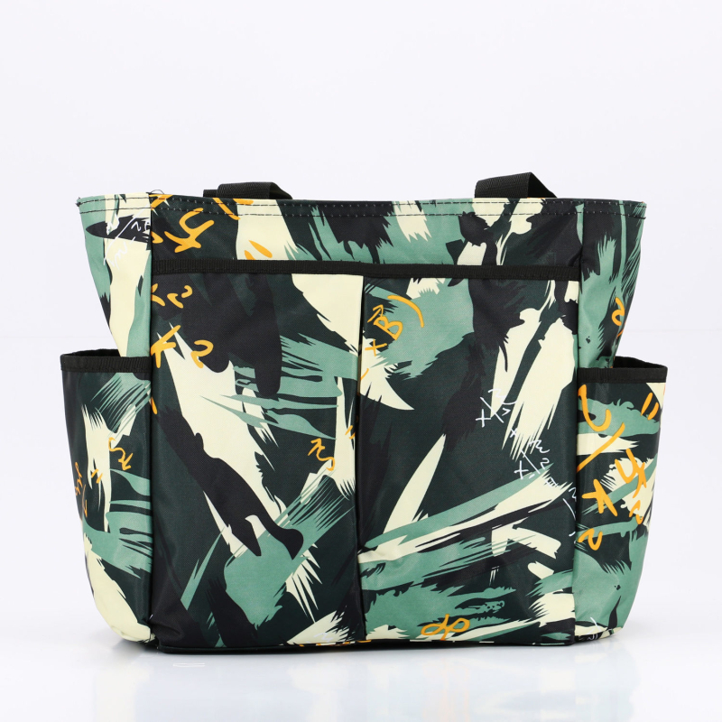 Plecu soma, daudzfunkcionāla un ūdensizturīga, ziedu raksts, poliester materiāls