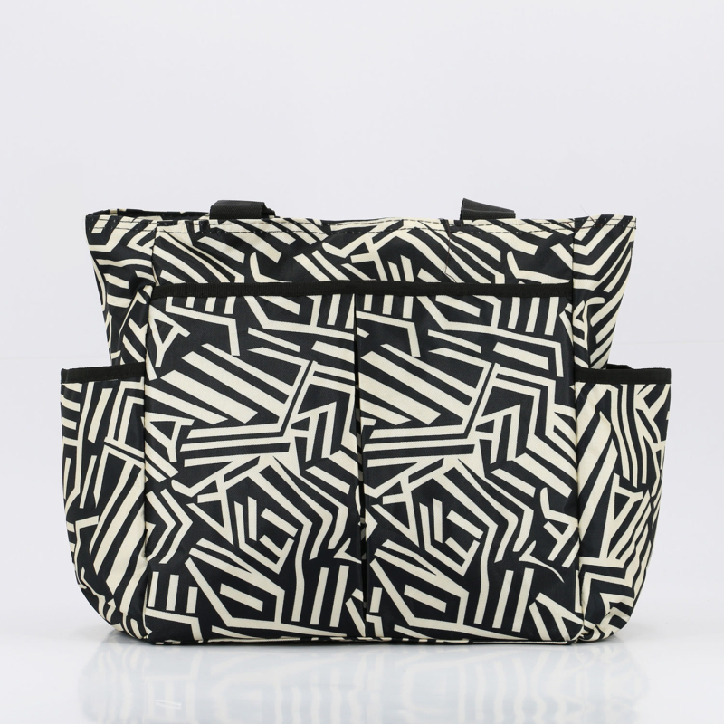 Plecu soma, daudzfunkcionāla un ūdensizturīga, ziedu raksts, poliester materiāls