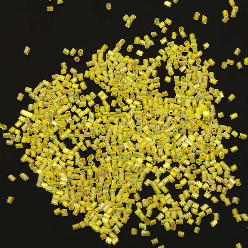 Cijevne perle, staklo/glazura, 450 g, jednostavan stil