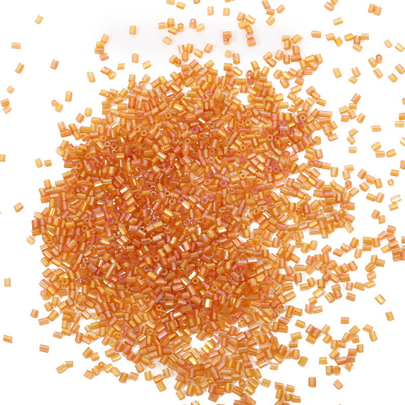 Cijevne perle, staklo/glazura, 450 g, jednostavan stil