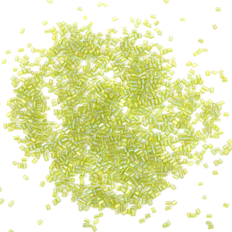 Cijevne perle, staklo/glazura, 450 g, jednostavan stil
