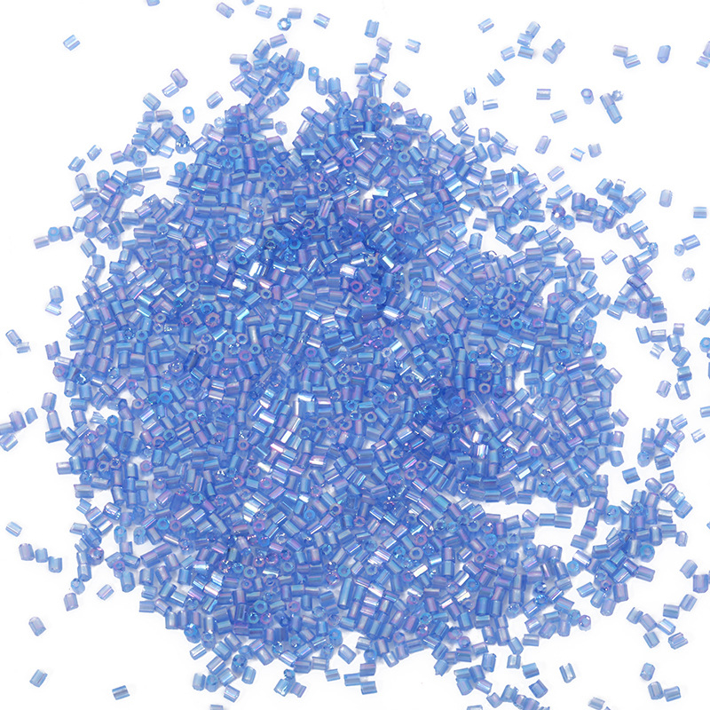 Cijevne perle, staklo/glazura, 450 g, jednostavan stil