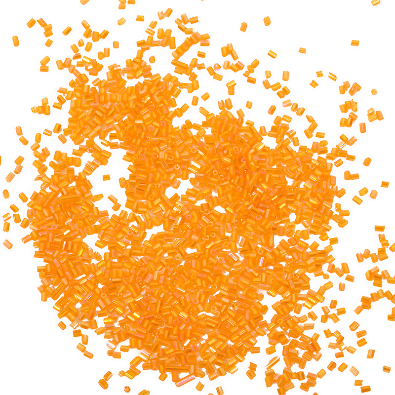 Cijevne perle, staklo/glazura, 450 g, jednostavan stil