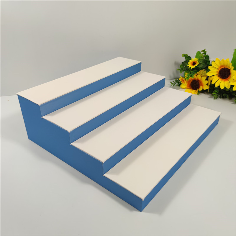 Penkių sluoksnių trapecijos dizaino išskleidžiamas laikiklis apyrankėms ir akinėms, metalinė konstrukcija, 2024 m. pavasaris