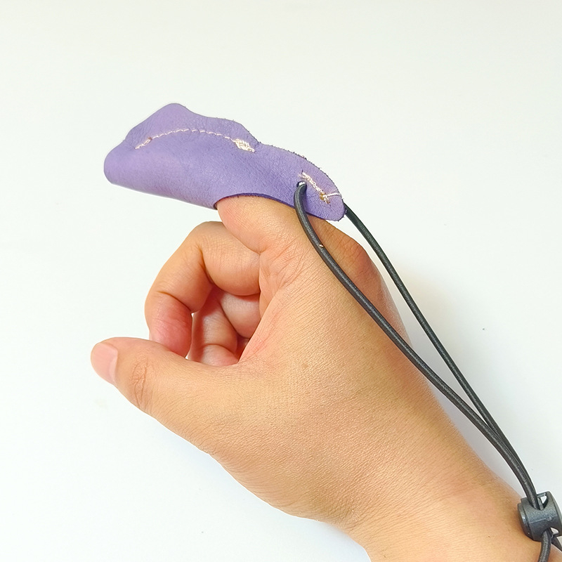 Valódi bőrből készült ujjtvédő kesztyű horgászathoz – csúszásmentes, félujjas kialakítás, monoszínű, uniszex felnőttek