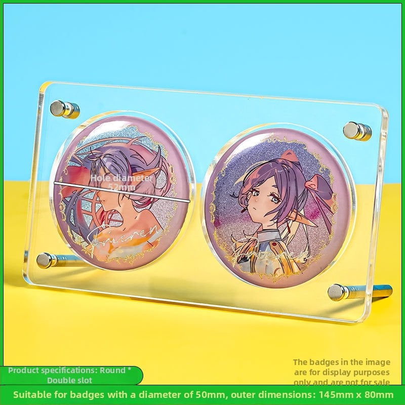 Akrilo ženkliukų ekspozicijos stendas su 9 skyriais, trijų sluoksnių stalinis ekranas, skaidrus 3D dizainas