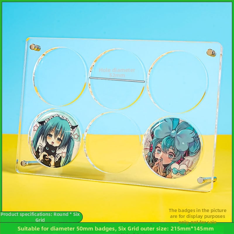 Akrilo ženkliukų ekspozicijos stendas su 9 skyriais, trijų sluoksnių stalinis ekranas, skaidrus 3D dizainas