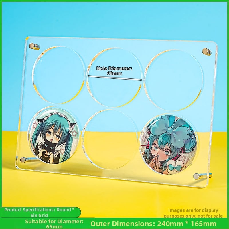 Akrilo ženkliukų ekspozicijos stendas su 9 skyriais, trijų sluoksnių stalinis ekranas, skaidrus 3D dizainas