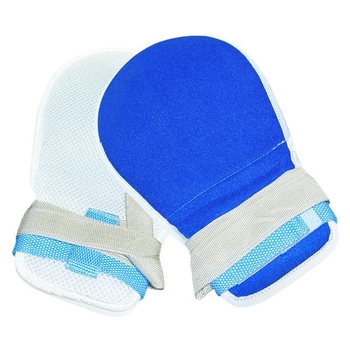 Vyresniųjų priežiūros ribojimo rinkinys: alkūnės ribojančios pirštinės ir fiksuojantis diržas, medžiaga – alyvos juostelė, be įkaitinimo