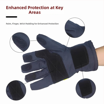 3C certificirane vatrogasne izolirane rukavice za visoke temperature — otporne na vatru, toplinska izolacija