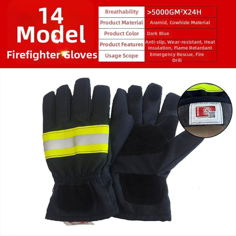 3C certificirane vatrogasne izolirane rukavice za visoke temperature — otporne na vatru, toplinska izolacija