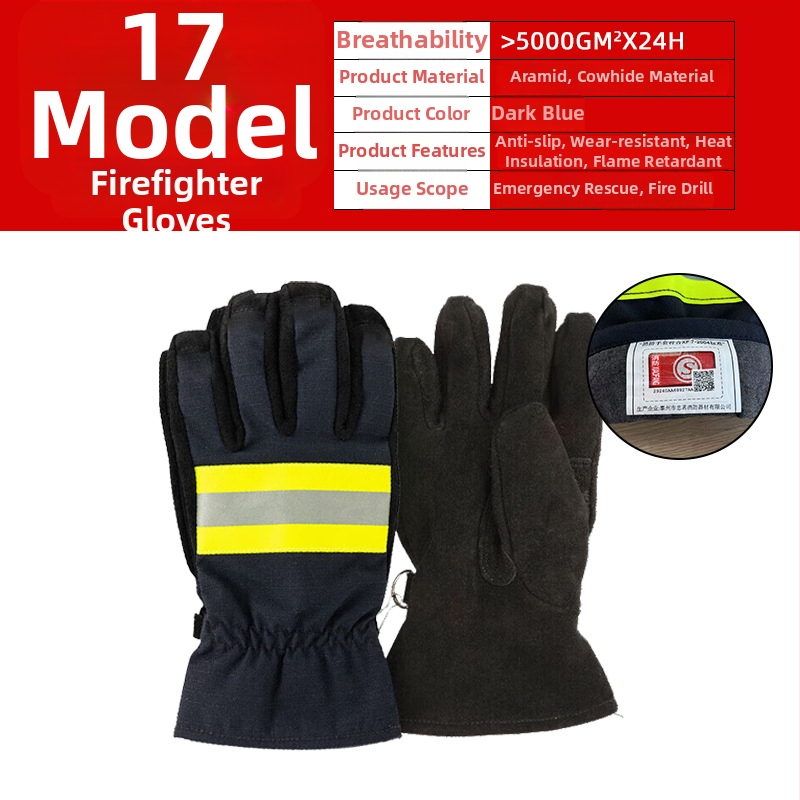 3C certificirane vatrogasne izolirane rukavice za visoke temperature — otporne na vatru, toplinska izolacija