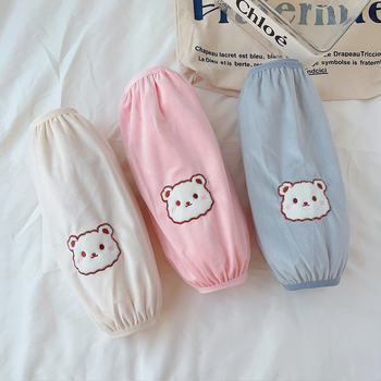 Oversleeve pūšjakai ar lāču rakstu | korejiešu stils | netīrību pretī funkcija | poliesterā šķiedra | izšuvums | sievietēm | ziema/rudens