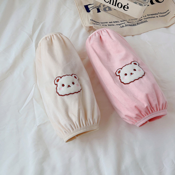 Oversleeve pūšjakai ar lāču rakstu | korejiešu stils | netīrību pretī funkcija | poliesterā šķiedra | izšuvums | sievietēm | ziema/rudens