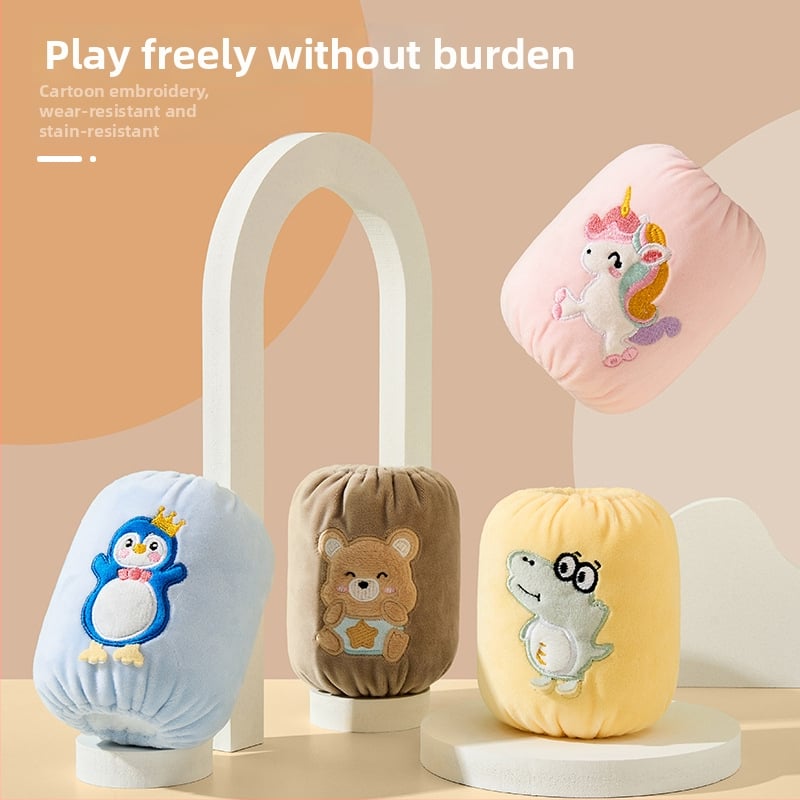 Bērnu rokas piedurknes ar karikatūru rakstu, pret traipu, poliesters, izšūšana, rudens un ziemas sezonai