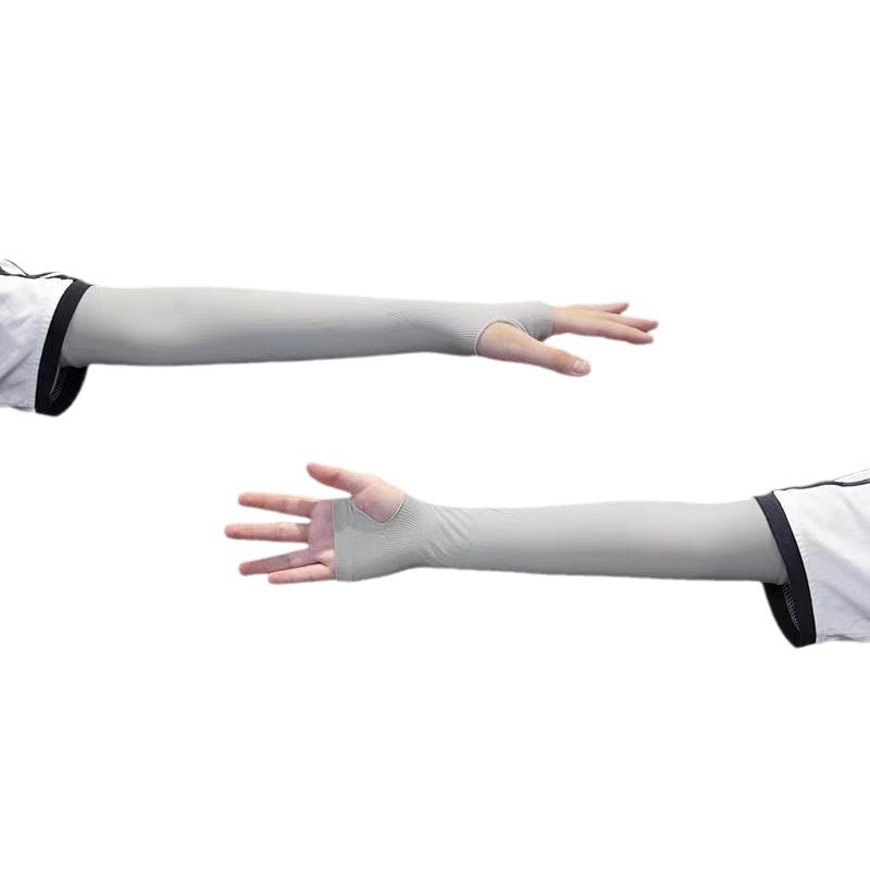 Слънцезащитни охлаждащи ръкави за деца — UV защита, охлаждане, едноцветен дизайн, найлонова материя, основен състав 81–95%, пролет 2024