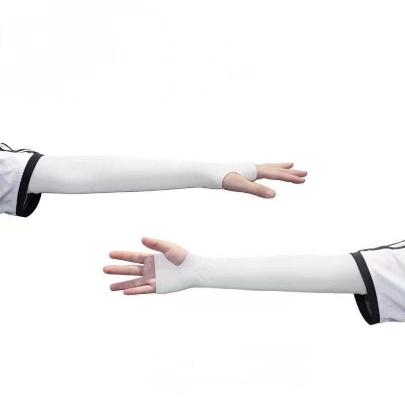 Слънцезащитни охлаждащи ръкави за деца — UV защита, охлаждане, едноцветен дизайн, найлонова материя, основен състав 81–95%, пролет 2024