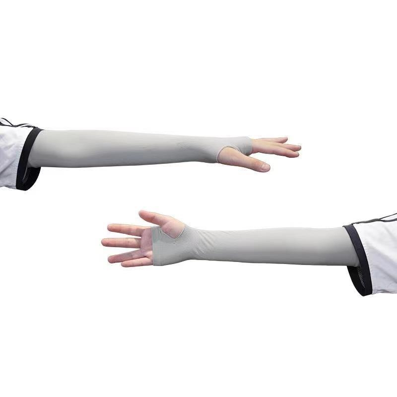 Слънцезащитни охлаждащи ръкави за деца — UV защита, охлаждане, едноцветен дизайн, найлонова материя, основен състав 81–95%, пролет 2024