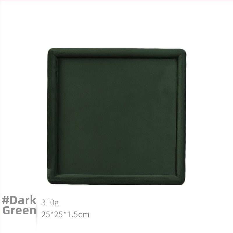 Raft de afișaj pentru bijuterii din velur de oaie, design tip plăci, un singur nivel – Zhongmeida