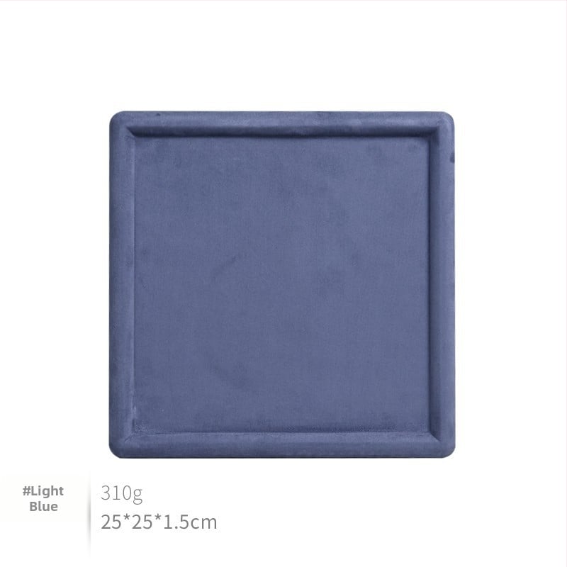 Raft de afișaj pentru bijuterii din velur de oaie, design tip plăci, un singur nivel – Zhongmeida