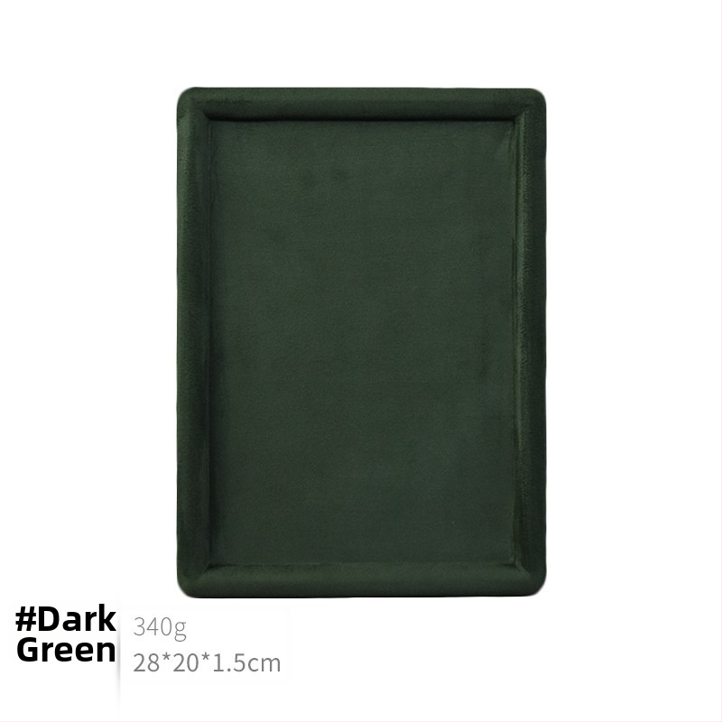 Raft de afișaj pentru bijuterii din velur de oaie, design tip plăci, un singur nivel – Zhongmeida