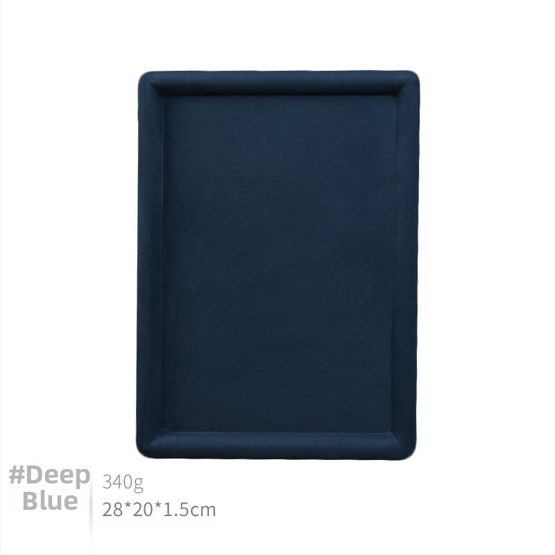 Raft de afișaj pentru bijuterii din velur de oaie, design tip plăci, un singur nivel – Zhongmeida