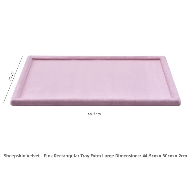 Raft de afișaj pentru bijuterii din velur de oaie, design tip plăci, un singur nivel – Zhongmeida