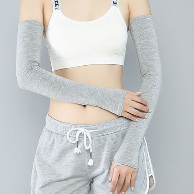 Saules aizsardzības rokaspārni, garas, piemērotas velobraukšanai, modalā kokvilna