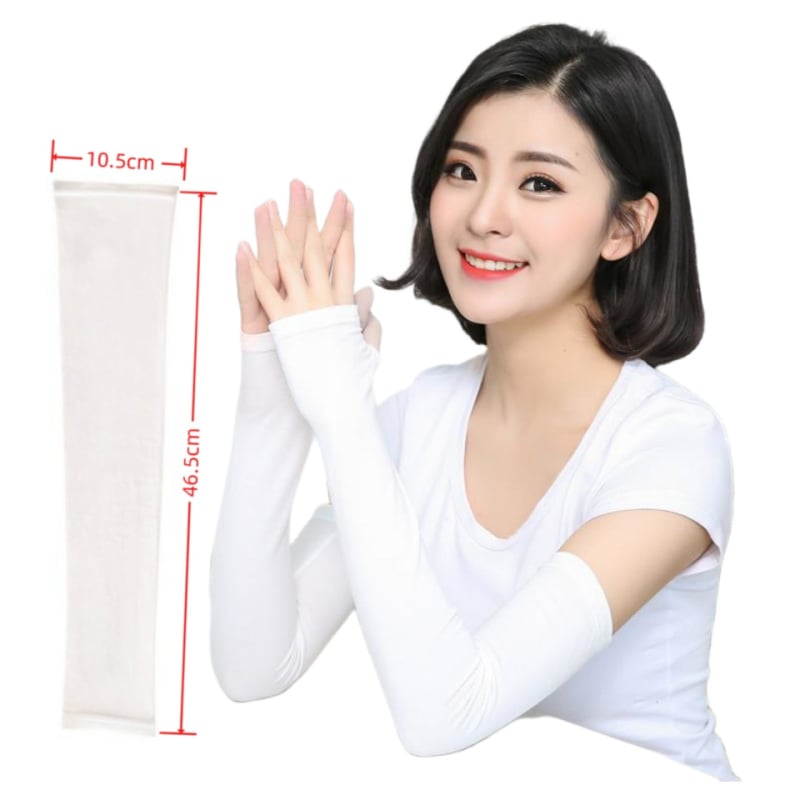 Saules aizsardzības rokaspārni, garas, piemērotas velobraukšanai, modalā kokvilna