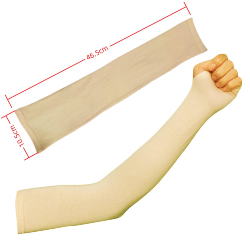 Saules aizsardzības rokaspārni, garas, piemērotas velobraukšanai, modalā kokvilna