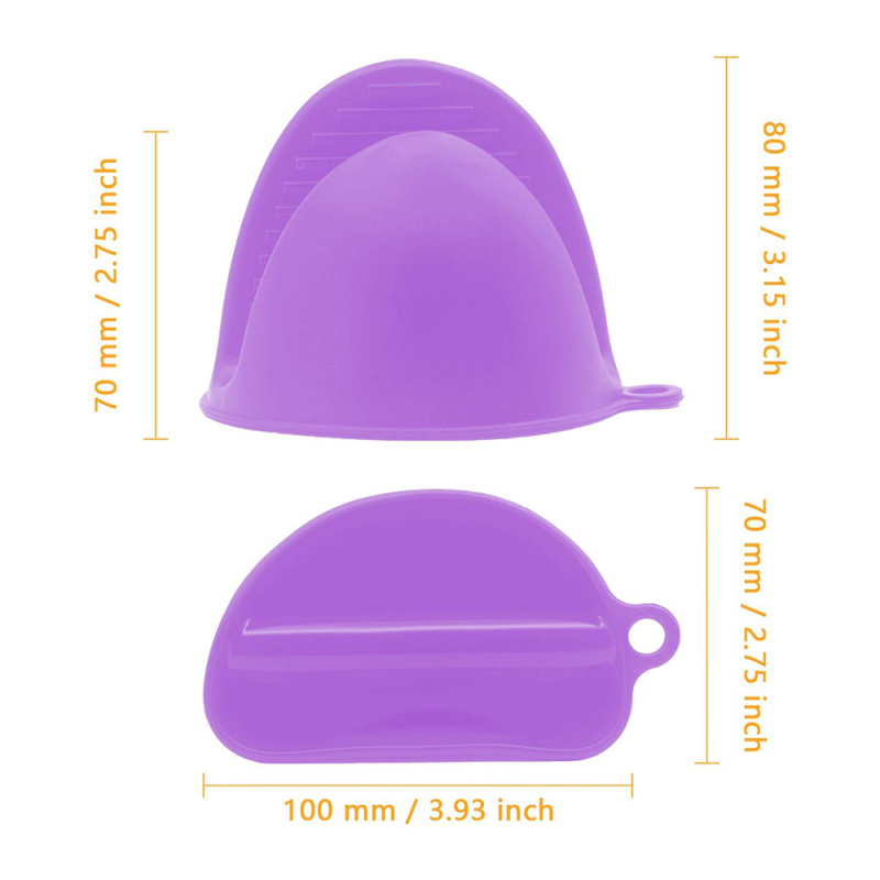 Silīkonu virtuves komplekts: termiskā aizsardzība – cimdiņš un klips turēšanai mikroviļņu un cepeškrāsnij; cimdiņa garums 8,5 cm; moderns minimālisma stils; pielāgošana pieejama