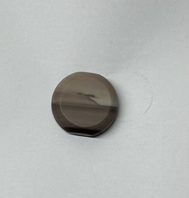 Pandantiv din obsidian, formă circulară, piatră naturală, șlefuire și lustruire, personalizabil