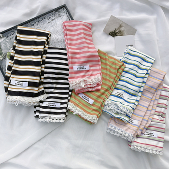 Полиестерни слънцезащитни ръкави за открито, дантелено райе и открит кант, дишащи, имитация брокат с висока плътност