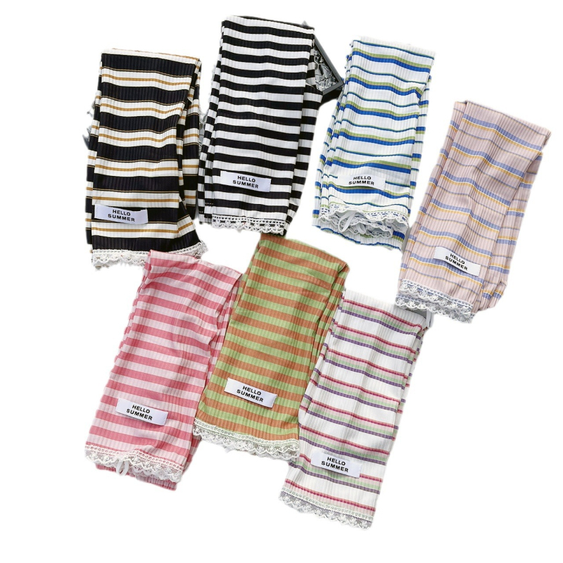 Полиестерни слънцезащитни ръкави за открито, дантелено райе и открит кант, дишащи, имитация брокат с висока плътност