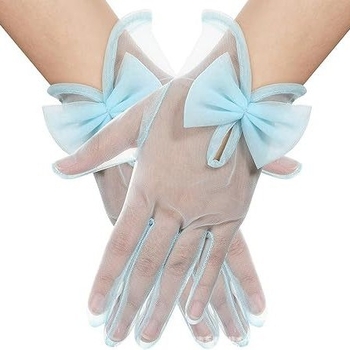 Sieviešu marles cimdi, īss stils, dekoratīvi, mežģīņu atvērtas plaukstas locītavām, caurspīdīgi