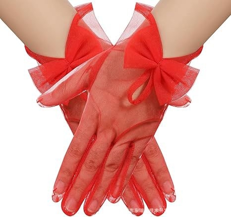 Sieviešu marles cimdi, īss stils, dekoratīvi, mežģīņu atvērtas plaukstas locītavām, caurspīdīgi